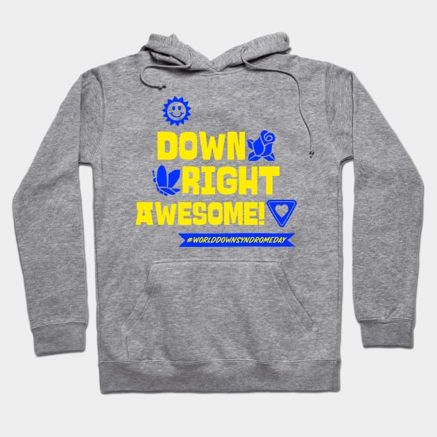 Down Right Awesome! Hoodie by TeeTrendz